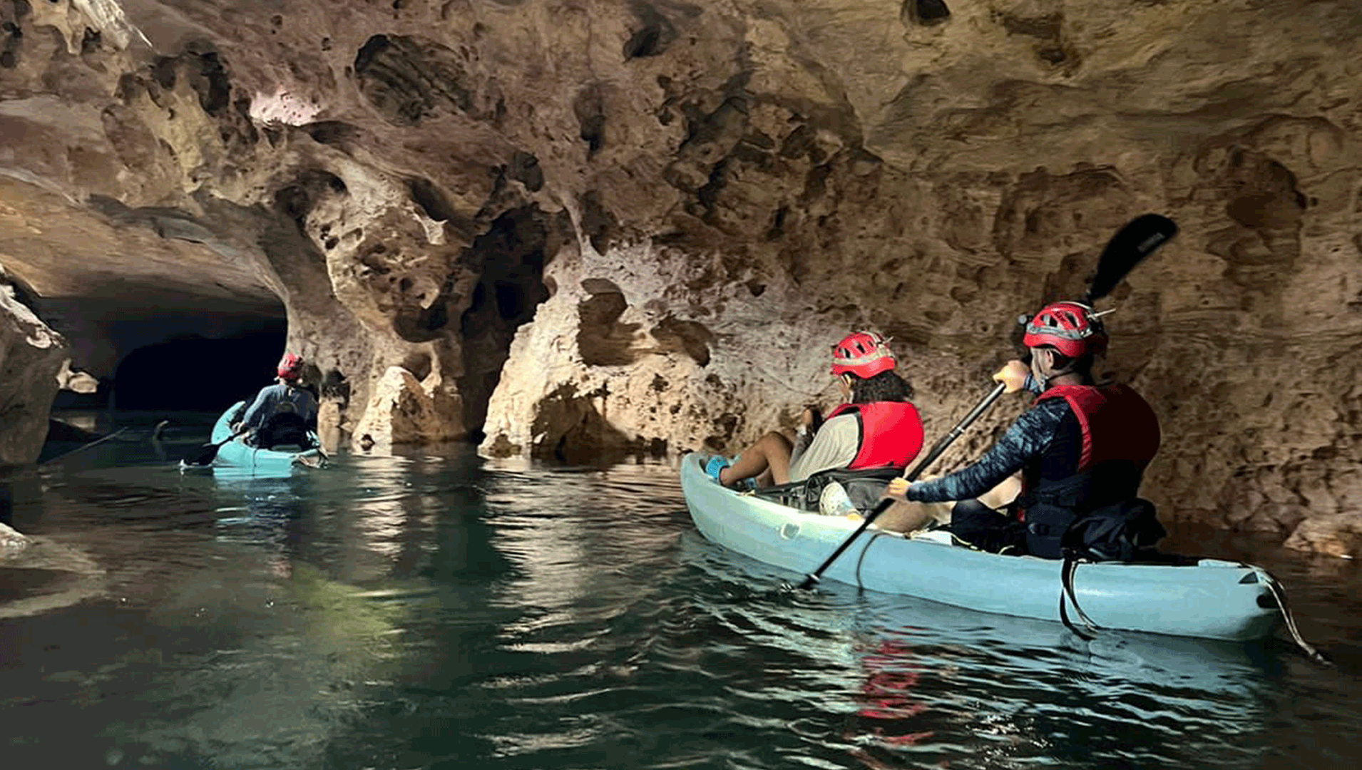 Kayaking at Nohoch Cheen with Tour Belize Adventure